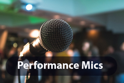 Wide range of Vocal and Instrument Microphones available to hire or rent